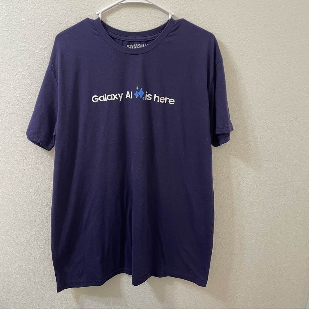Samsung galaxy AI is here shirt purple xl